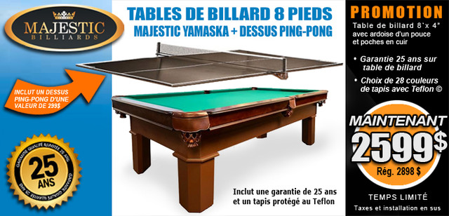 Table Billard et surface de jeu Ping-Pong game and pool table dans Jouets et jeux  à Ouest de l’Île
