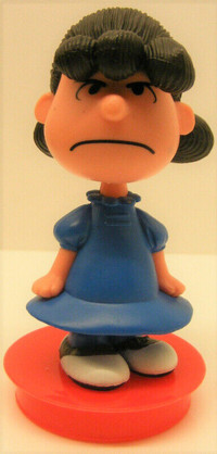 2015 PEANUTS MOVIE - LUCY FIGURINE - CUP TOPPER - 3.25"