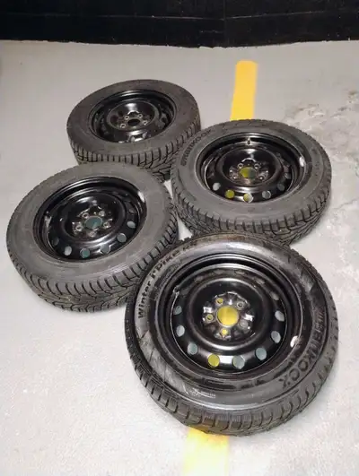 16 inch. Hankook I Pike tires. Center bore 67,1mm Fits Mazda, Hyundai, Honda, Toyota, etc... Yonge a...