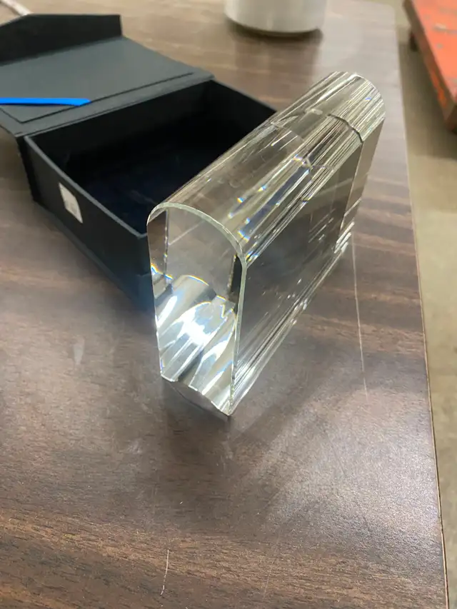 6-Pack Wholesale 3D Laser Engraving Blank Glass Crystal Wedges in Arts & Collectibles in Winnipeg - Image 4