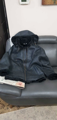 Real sheepskin leather jacket like new