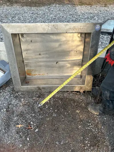 Stainless Steel Concession Window Extremely thick and durable With a little sanding and steel wool w...