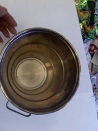 Brass pail with handles 