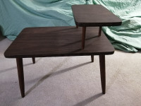 Mid Century End or Coffe Table two Tier Laminate Step