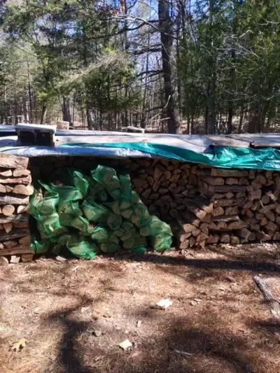Dry seasoned bagged firewood (hardwood only) and or kindling - $10/bag Pick up pricing: Face Cord -...