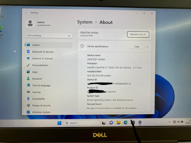 Dell Latitude 5490 Intel Core    i5, 16GB RAM,  256GB SSD in Laptops in London - Image 4