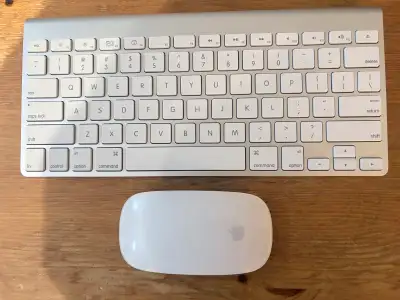 Apple Wireless Keyboard (A1314) & Magic Mouse (A1296) Bundle, View more