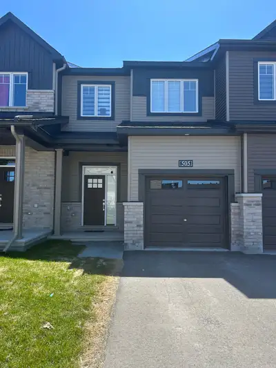 Newly built townhome located in Orleans in a quiet neighbourhood, close to schools, parks, shopping...