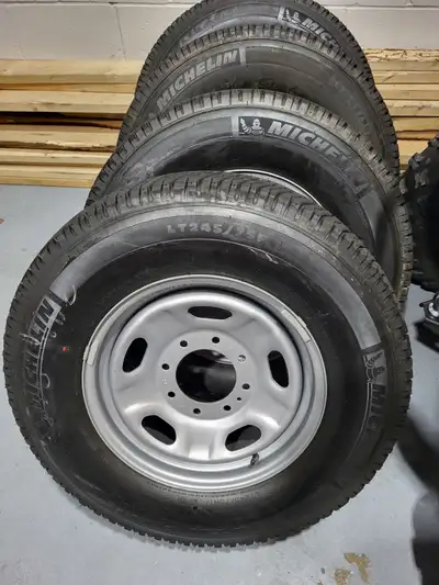 “If the ad is up they are available.” Brand new OEM Ford Super Duty wheel and tire package removed f...