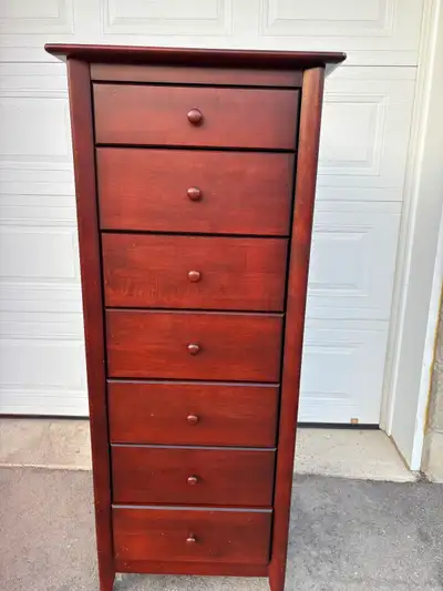 Chiffonnier/ commode/ meuble en hauteur 7 tiroirs en bois, View more