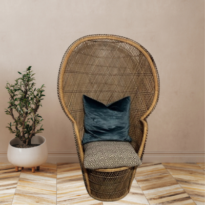 Vintage Rattan Peacock Chair, View more