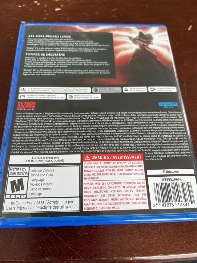 Diablo IV PS5 in Sony Playstation 5 in Bathurst - Image 2