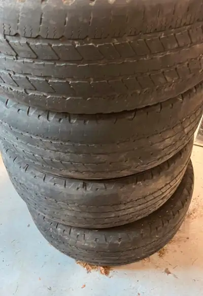Wrangler Goodyear Tires - 4 Tires P275 /55R20 for sale used tires. Total $200 for all 4 tires. Only...