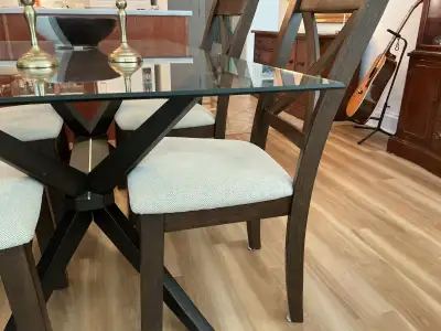 4 solid  wood dining chairs, View more