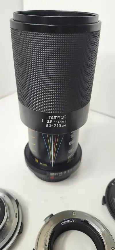 Tamron 80-210 mm /f1:3.8 Camera Lens with Case Choose One Lens Adaptor from Minolta SRT Minolta MD O...