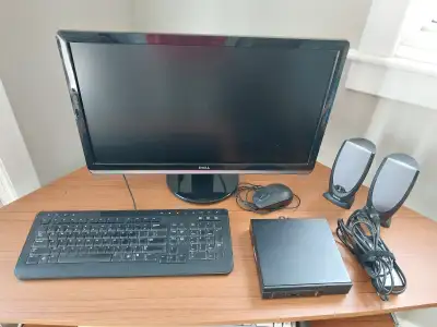Dell Optiplex 9020M desktop computer (Intel Core i3-4160T CPU @ 3.10 GHz, 8 GB RAM, 256 GB Kingfast...