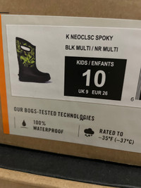 BOGS winter boots.  LIKE NEW kids size 10