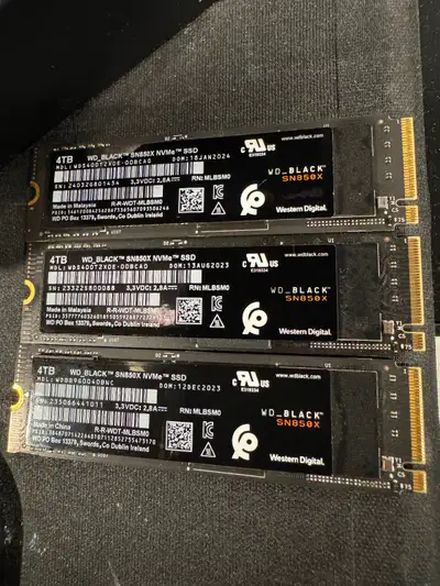 SN850x 4tb, WD_Black NVMe Drives, View more
