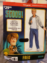 New Scoob! Fred Costume Jacket Only, Teen Size