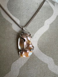 Baroque Pearl Pendant, chain not for sale