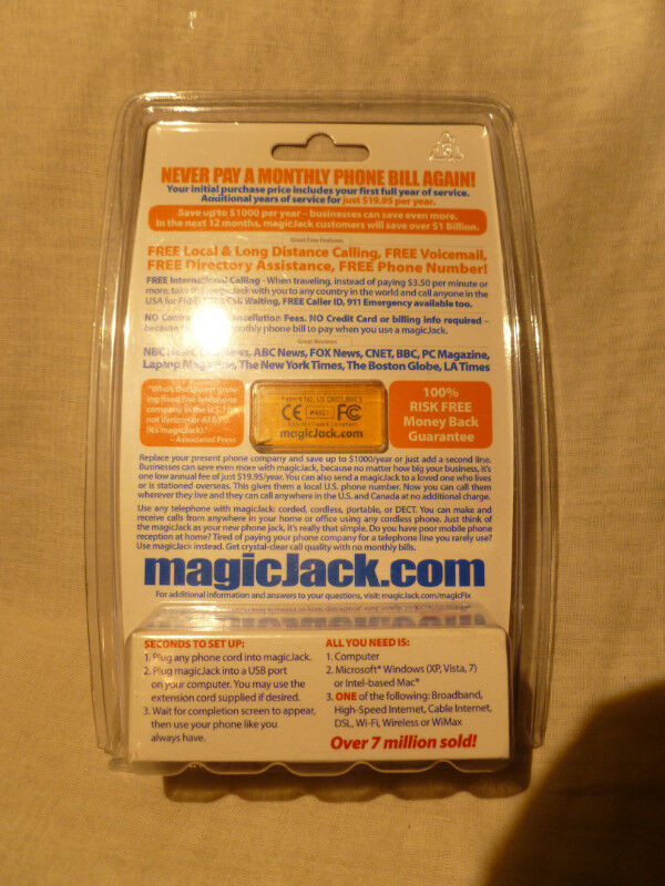 Original MagicJack - Silver - Sealed in Cell Phones in City of Toronto - Image 2