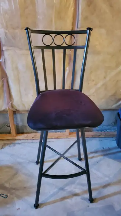 Set of 2 beautiful chairs. Grey: fabric material seat, View more