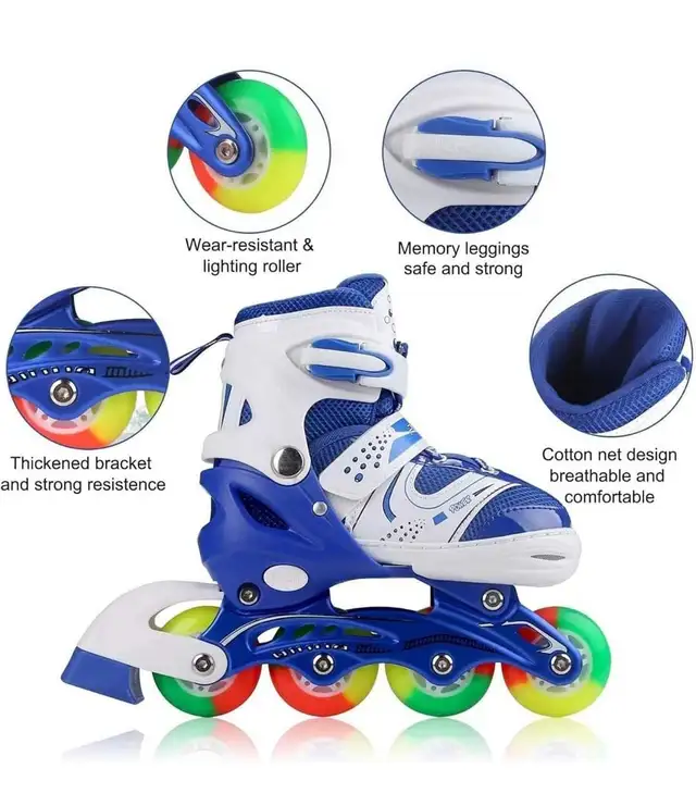 Adjustable Inline Skates in Skates & Blades in Markham / York Region - Image 6