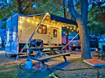 2008 Haulmark toy hauler trailer fully camperized in 2020 and remodeled in 2025 dual axle trailer. $...