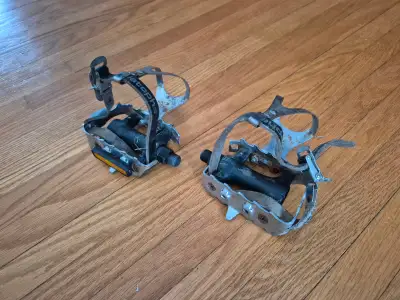 Bike pedal set with cages, View more