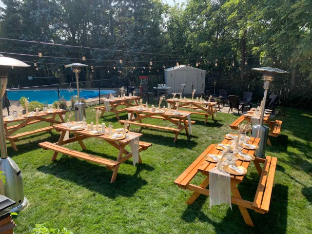 Picnic Tables For Rent  in Wedding in Markham / York Region - Image 2