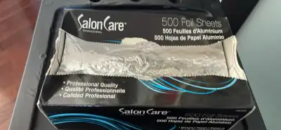 Salon Care Opened Box of 500 Foil Sheets, View more