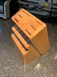 Porte couteaux en bois / wooden knife block