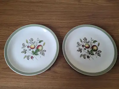 Two Alfred Meakin Hereford 10 inch dinner plates. No chips or cracks. $20 for the pair.