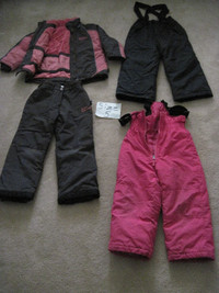 Girls Coats, Jackets and Snow pants, Size 5, 6, 7, & 10*Avail*
