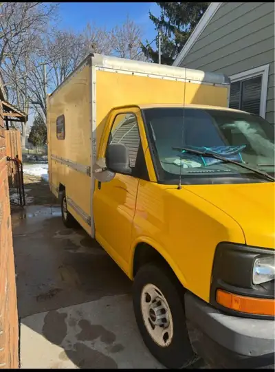 2009 Savanna RV Conversion Van Single Axle. Box is just over 12” in length. 9”. Exterior height. And...