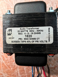 Hammond 1620 Tube Hi Fi Output Transformer