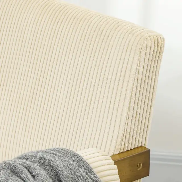 Accent Chair corduroy Armchair with Wide Seat and Soft Padded  in Chairs & Recliners in Markham / York Region - Image 9