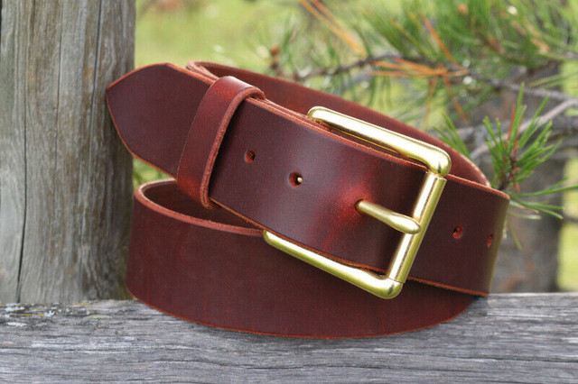 Men's Heavy Duty Leather Belt in Men's in Grande Prairie - Image 3