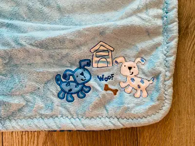 Cute Doggy Baby Reversible Blanket 30 in x 40 in, View more
