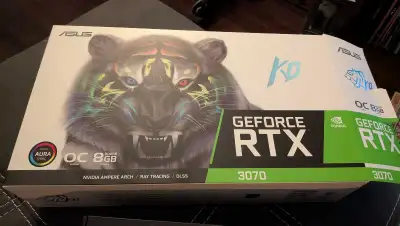 Asus GEFORCE RTX 3070 OC 8GB GPU, View more