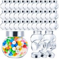 60 Pieces Mini Glass Jars with Lids 1.7 oz Brand New Still in Bo