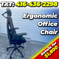 Used Ergonomic Mesh Office Chair Ergocentric *Retails for $1800