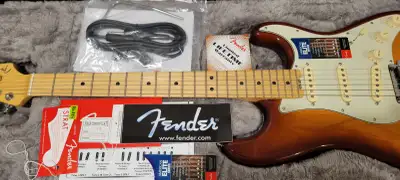 2016 Fender American Elite Stratocaster featuring an Ash body. Extremely low hours of basement usage...