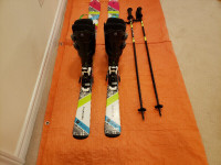 Downhill skis set