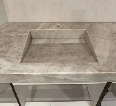 ⭐ Quartz Vanity with Seamless Sink | GTA⭐, View more