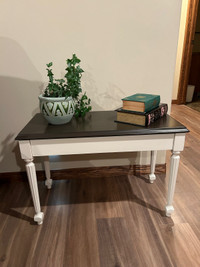 Vintage Wood Bench - Side Table with Storage 