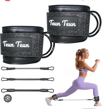 Glitter ankle straps gym cable straps brand new , View more
