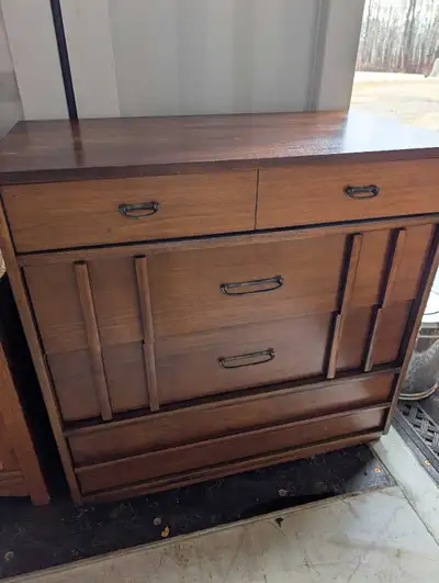 Walnut Mid Century Modern Dresser, View more