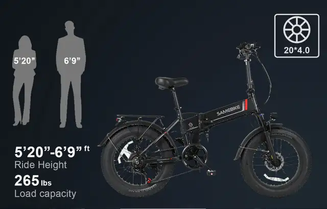 Brand new 20" Fat Tire Foldable E-Bike in eBike in Calgary - Image 9