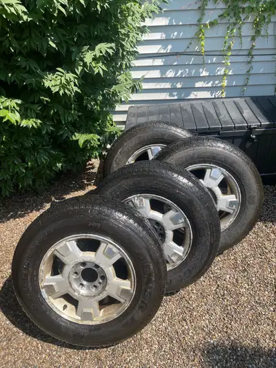 Used set of 4 General Tire - Tires with lots of tread still. On Rims. Fit for Ford F150 Truck.